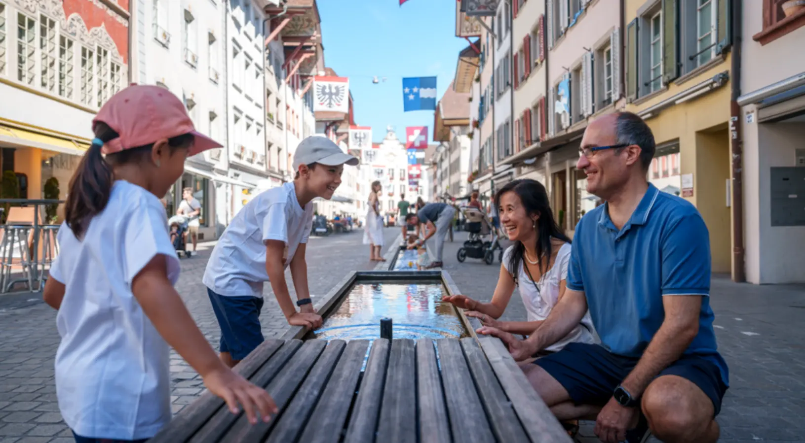 Swiss Travel Pass vs Half Fare Card - A family enjoying their holiday in Switzerland