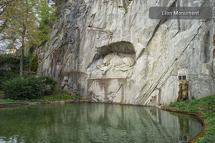 Lion Monument Lucerene Switzerland