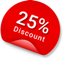 July Sale 25% Discount