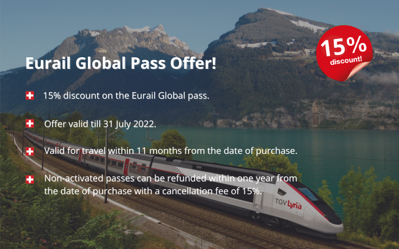 eurail global pass 15% off